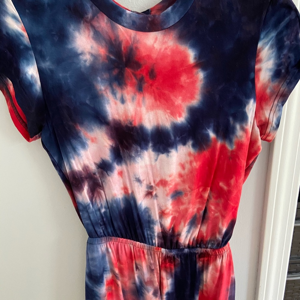 American Apparel Tie-Dye Cotton T-Shirt Romper